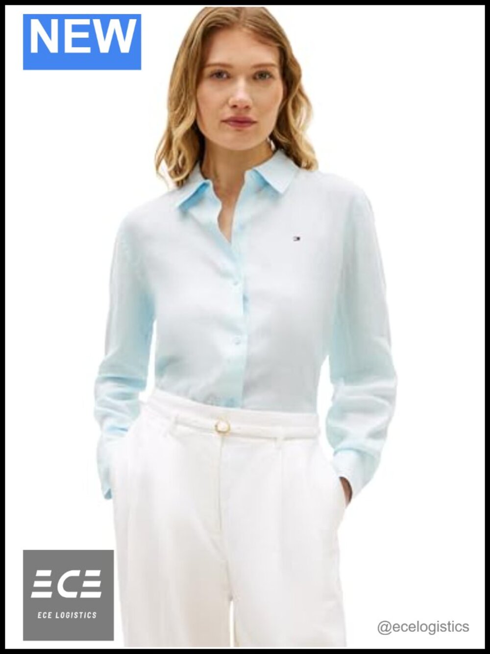 Long Sleeve Button Down Shirt 100% Linen Relaxed Fit Blouse